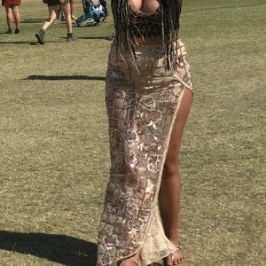 Sequence Coachella Skirt side cutout